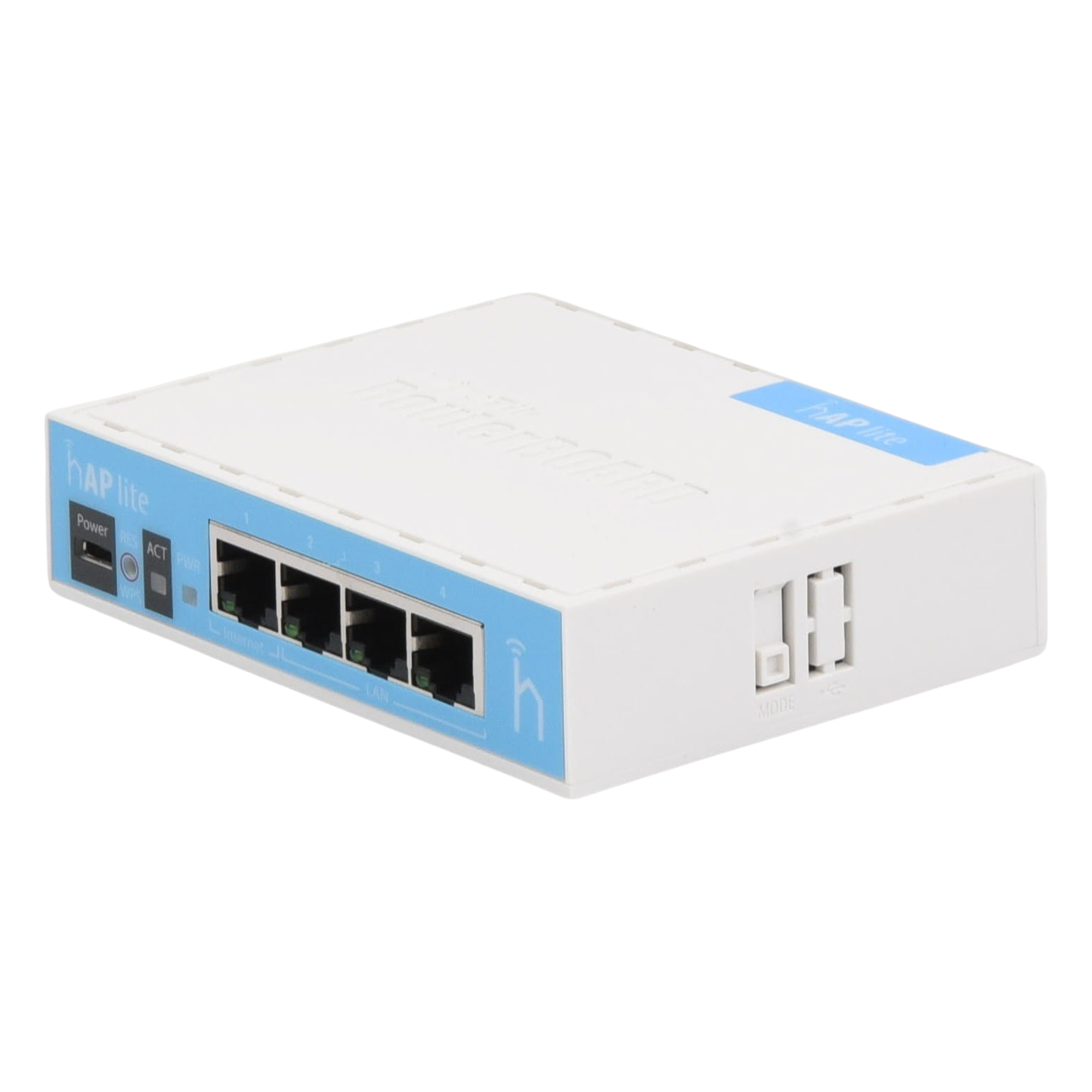 (hAP Lite) 4 Puertos Fast Ethernet y Wi-Fi 2.4 GHz 802.11 b/g/n