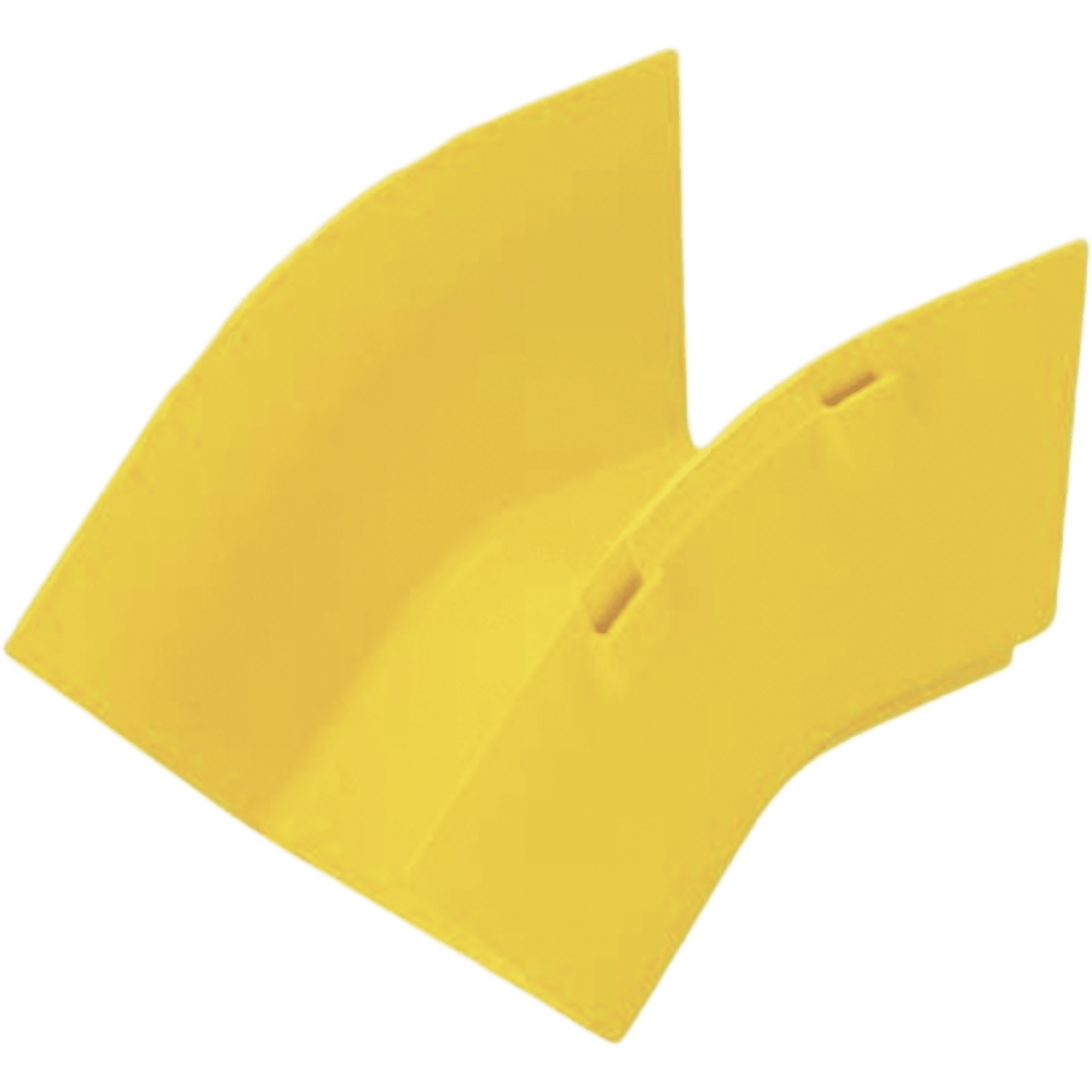 Bajada Vertical Exterior de 45º sin Tapa, Para uso con Canaletas 4X4 FiberRunner™, Color Amarillo