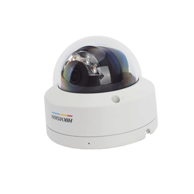 [ColorVu 3.0 + MD 3.0] Domo IP 6 Megapixel / Lente 2.8 mm / 30 mts IR + 30 mts Luz Blanca / Micrófono Integrado / Motion Detection 3.0 / Exterior IP67 / IK08 / dWDR / PoE / Micro SD