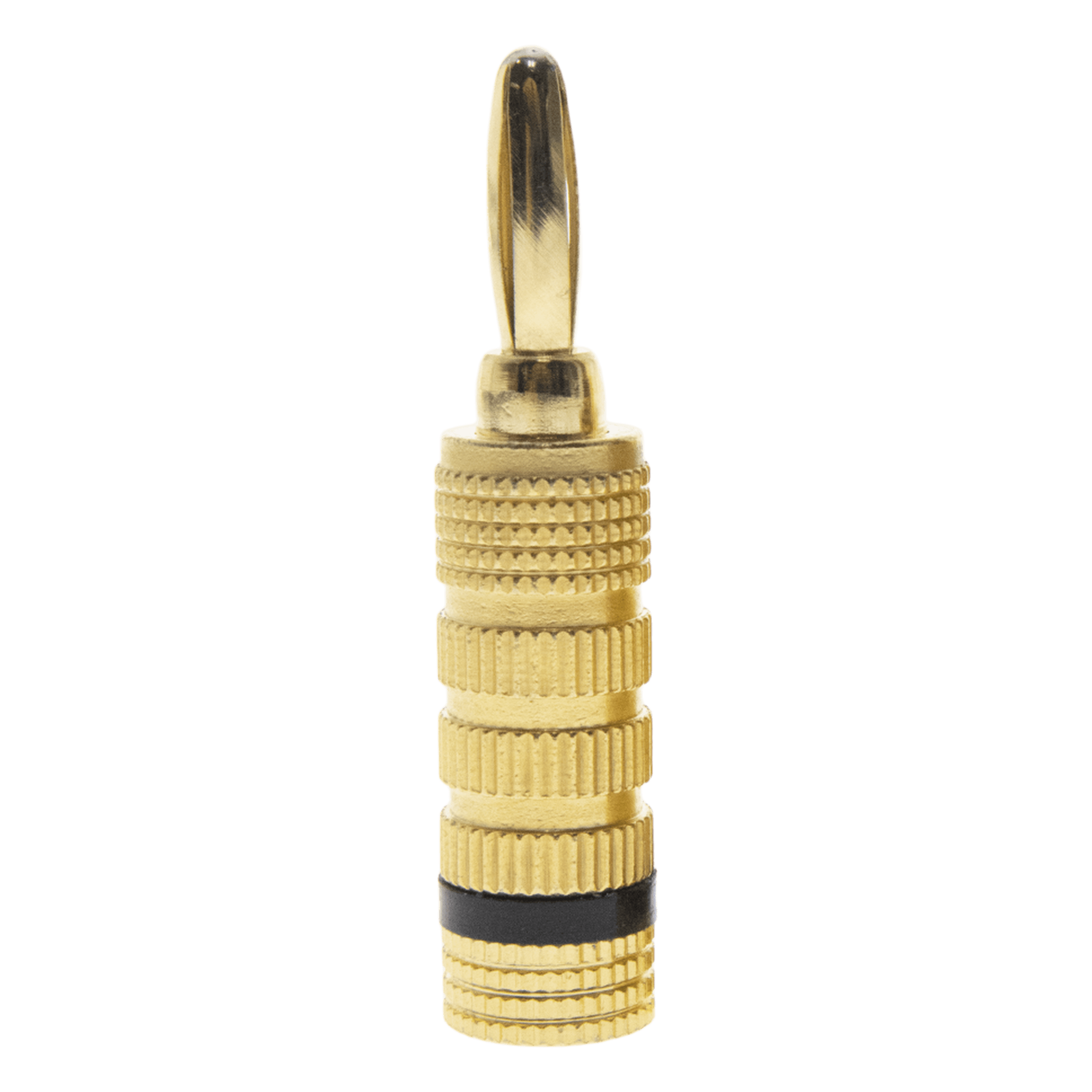 Conector Banana Tipo Tornillo para Bocinas | Instalaciones Profesionales de Audio | Chapado en Oro | Color Negro (1 Pieza) — EPCOM PROAUDIO · SKU EP-BSCB