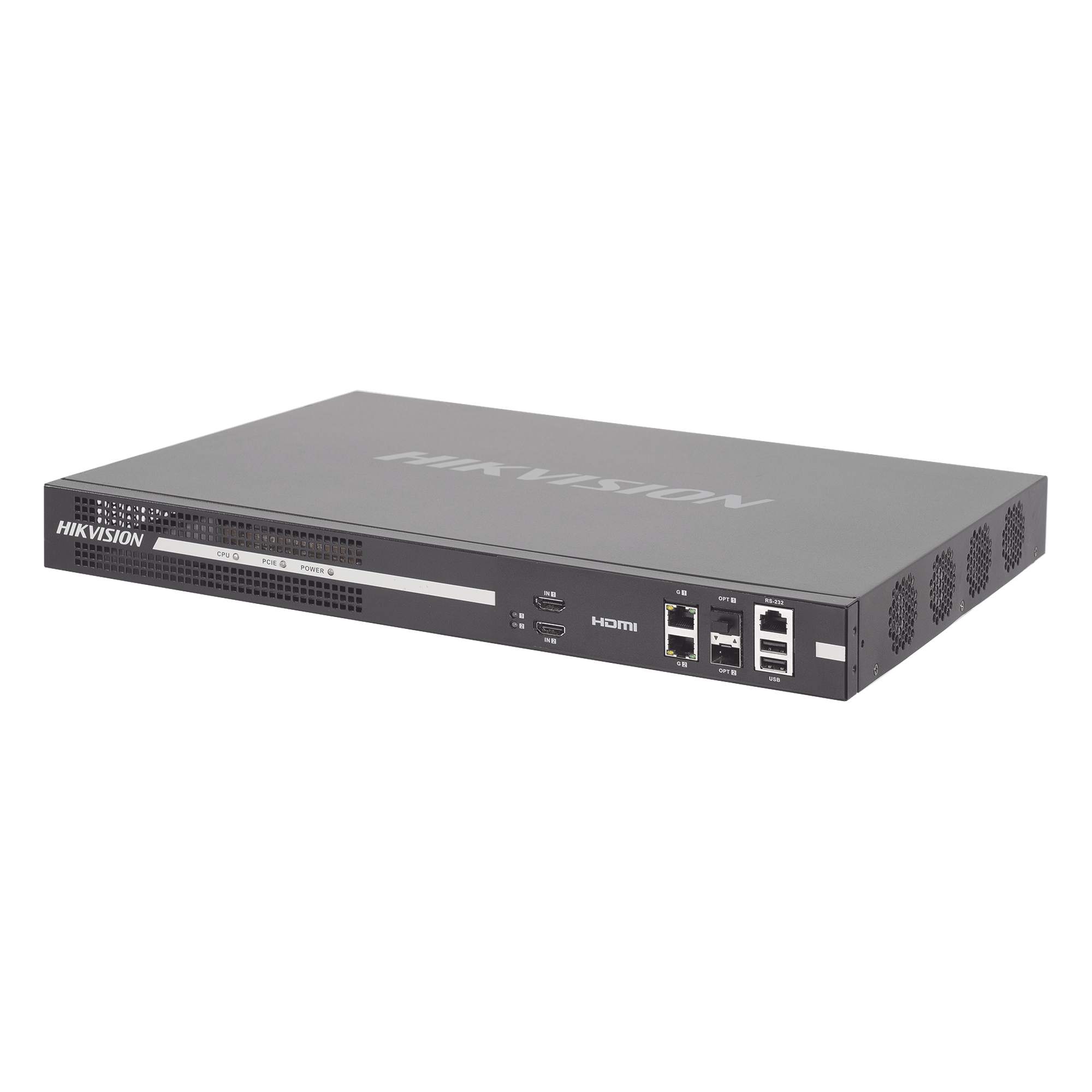 Decodificador de Vídeo de 8 Salidas HDMI 4K / Soporta hasta 128 canales de Vídeo Simultáneos / Videowall — HIKVISION · SKU DS-6908UDI(C)