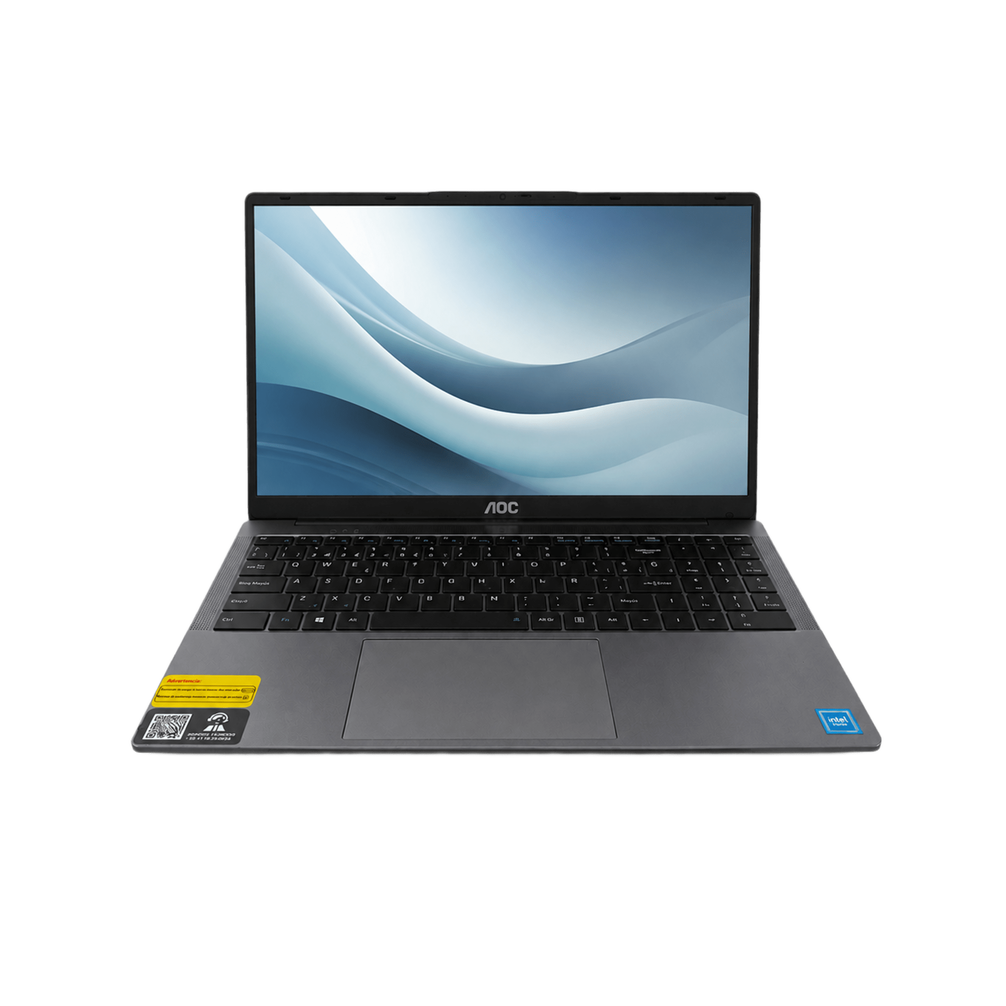 Laptop AOC AP15 / Intel Alder Lake N97 / 16 GB RAM DDR4 / 512 GB SSD / Wi-Fi 5 / Bluetooth 4.2 / Windows 11 / Puertos USB 3.0-3.2-USB-C-HDMI
