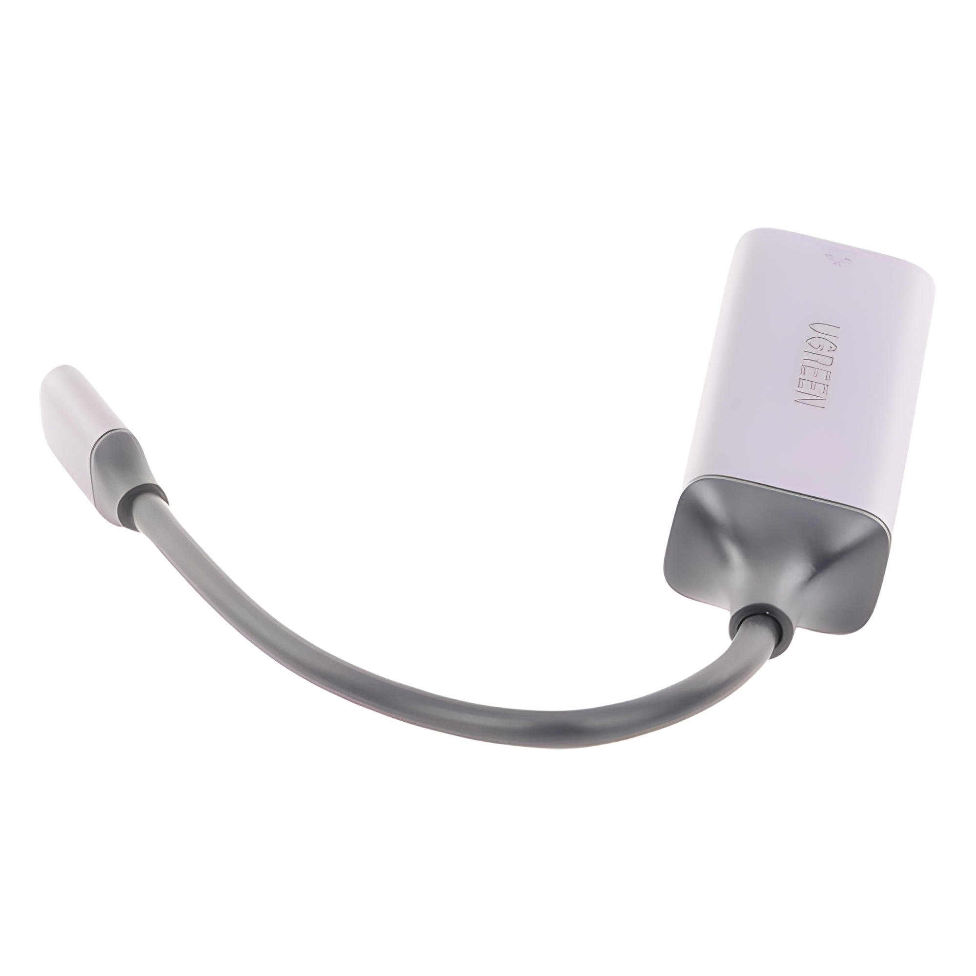 Adaptador de Red USB-C 3.1 (5 Gbps) a RJ45 | Thunderbolt 3 | Admite 10/100/1000 Mbps | Chip Inteligente | Amplia Compatibilidad | Caja de Aluminio | Longitud del cable 10 cm.