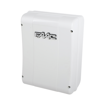 Cuadro de mando FAAC E024S para operadores abatibles FAAC S418 y FAAC 770N