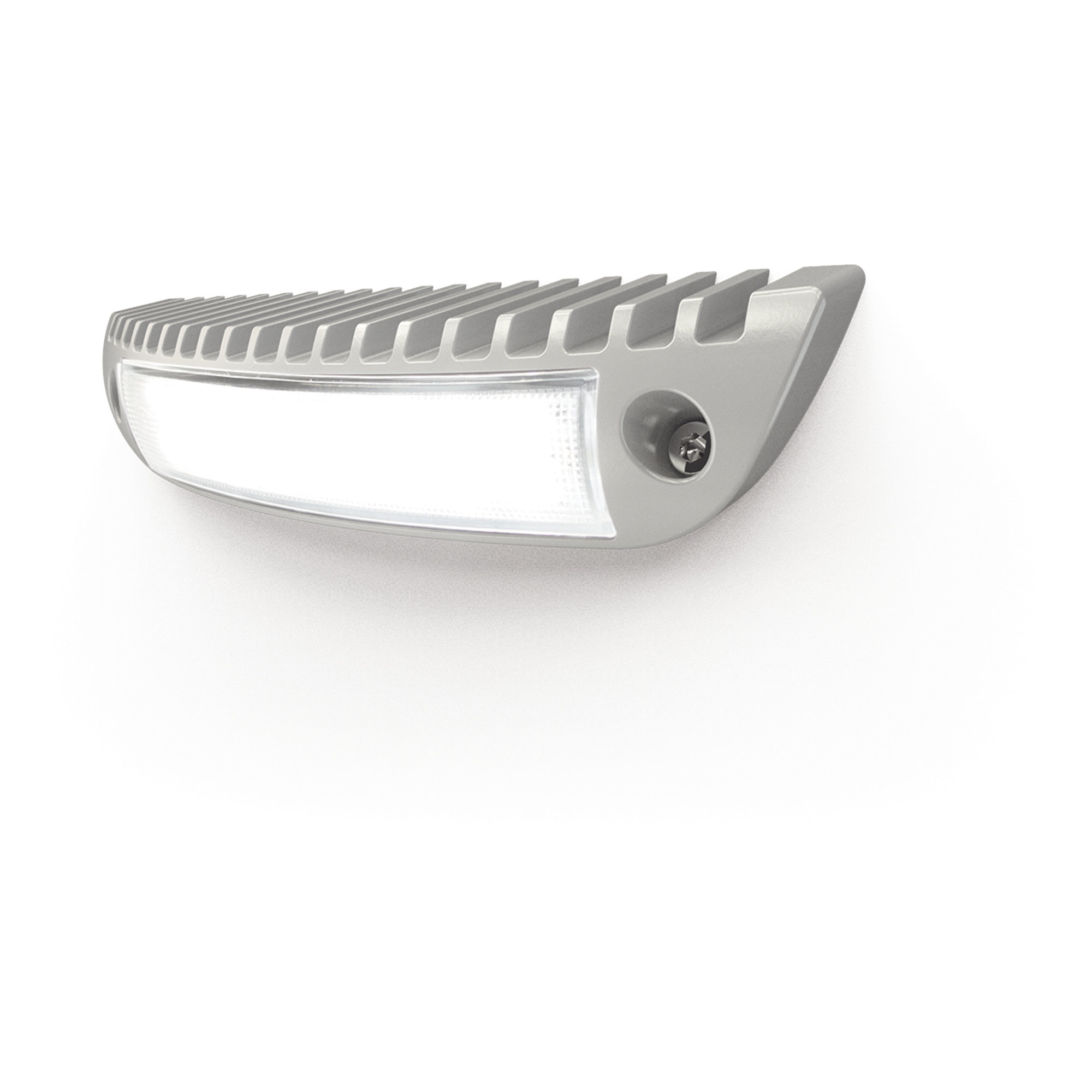 Luz de cortesía con bisel color blanco ideal para ambulancias y vehículos de rescate — ECCO · SKU EW2602-W