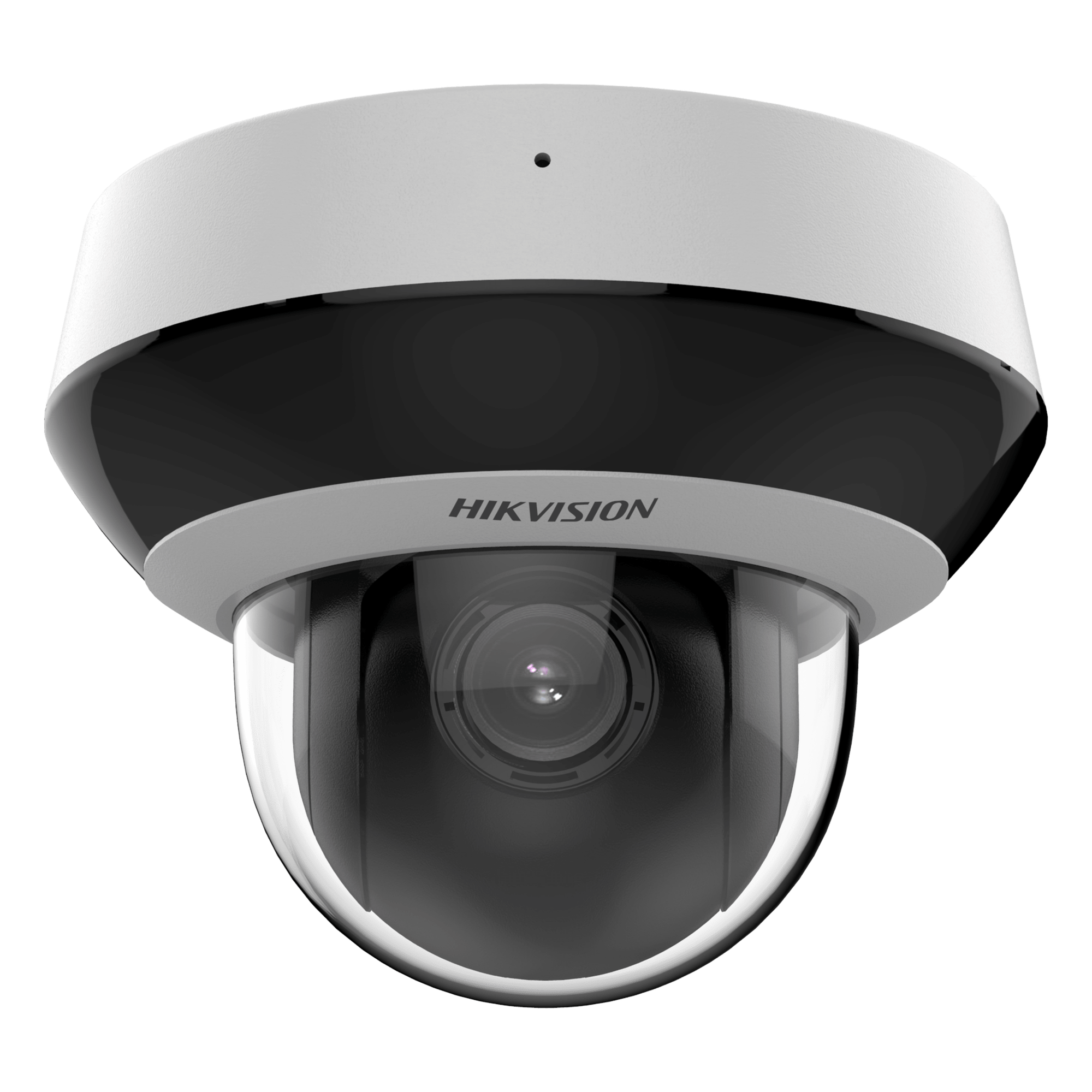 Mini Domo PTZ IP 6 Megapixel / 4X Zoom / Micrófono y Bocina Integrada / ACUSENSE / H.265+ / 20 mts IR EXIR / WDR / PoE / IK10 / IP66 / DarkFighter / / Micro SD — HIKVISION · SKU DS-2DE2A604IWG1-E