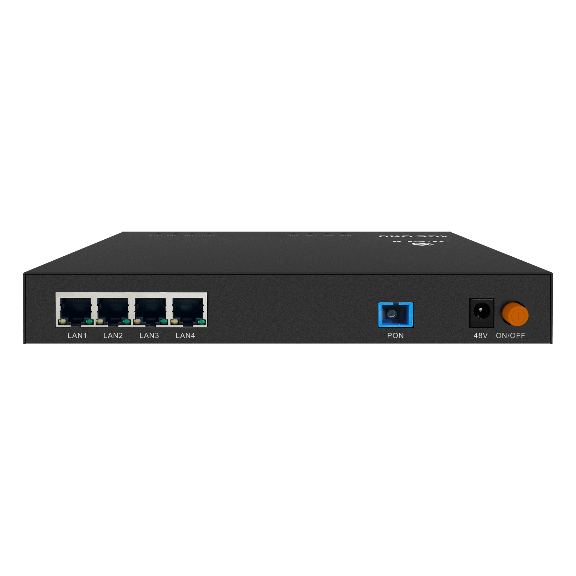 ONU Dual EPON/GPON / 4 Puertos PoE 802.3af/at Gigabit / 1 Puerto SC/UPC — V-SOL · SKU V2804-4GL-PSE