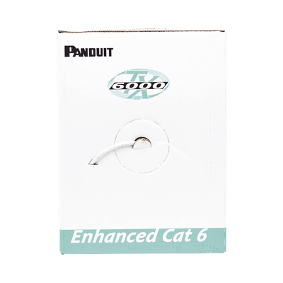 Bobina de Cable UTP 305 Metros (1000 Pies) de Cobre, TX6000™ PanNet, Reelex, Gris, Categoría 6 Mejorado (23 AWG), PVC (CMR, Riser), de 4 Pares