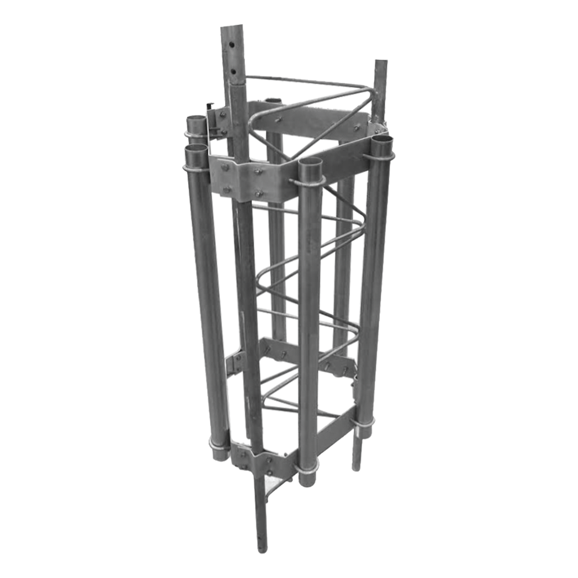 Herraje para 6 antenas sectoriales compatible con tramo STZ35G. — SYSCOM TOWERS · SKU SM-HEX-35G