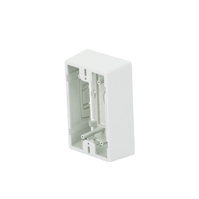 Caja de Montaje Superficial, Para Placas de Pared (Face Plates), Color Blanco