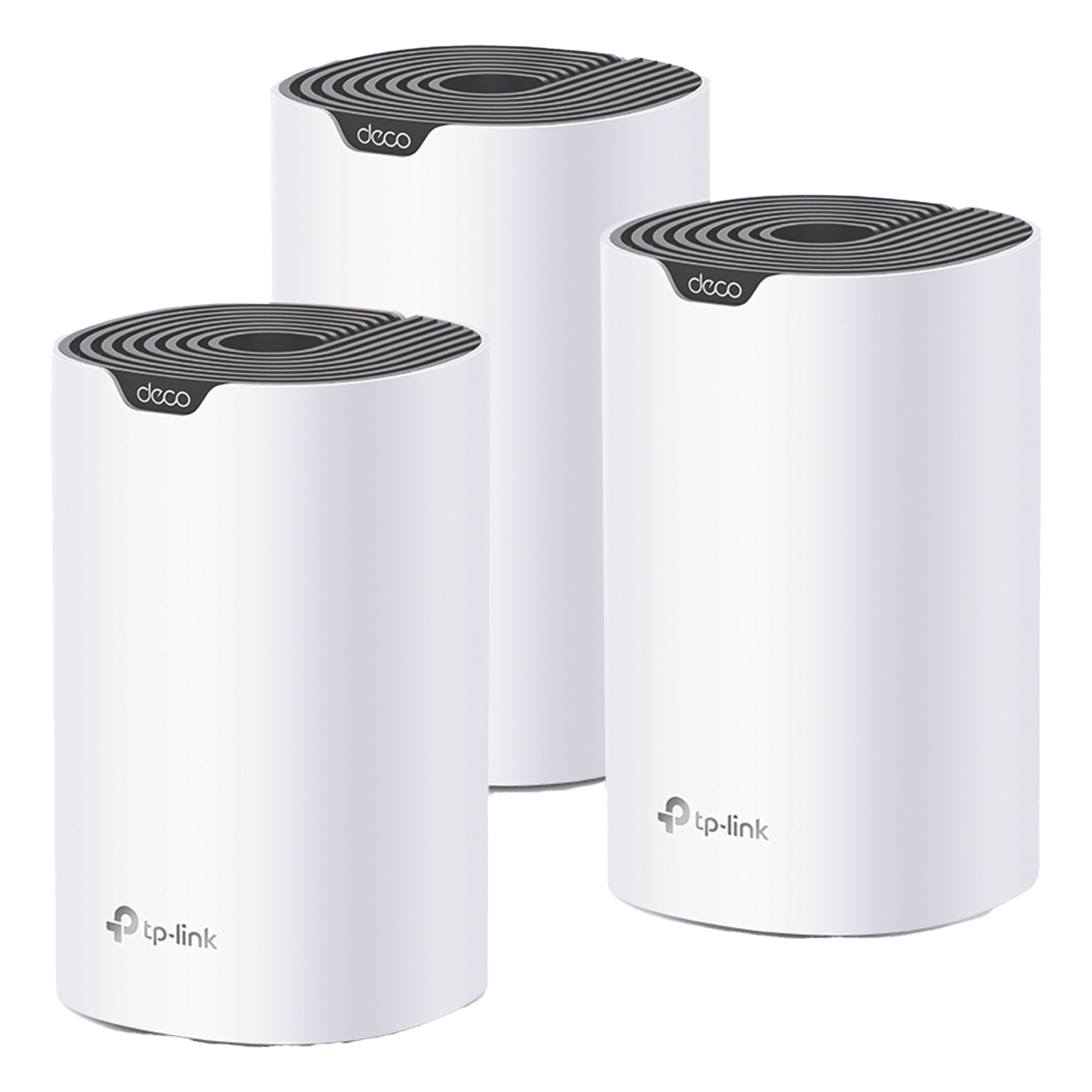 Kit 3 Routers Inalámbricos MESH Interior para Hogar / Doble Banda Wi-Fi 5 AC1900 Mbps / 3 Puerto Gigabit WAN/LAN / 3 Antenas Internas / Administración Mediante la App Deco (iOS, Android)