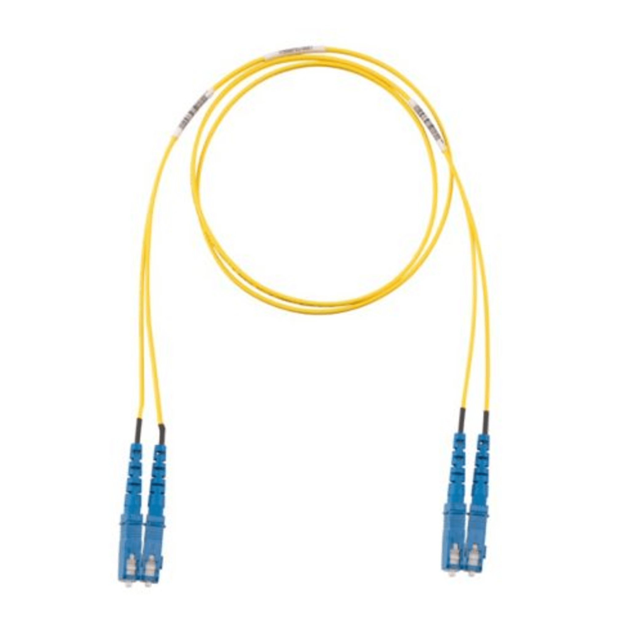 Jumper de Fibra Optica Monomodo 9/125 OS2, SC-SC Duplex, OFNR (Riser), Color Amarillo, 3 Metros (9.84 Pies)