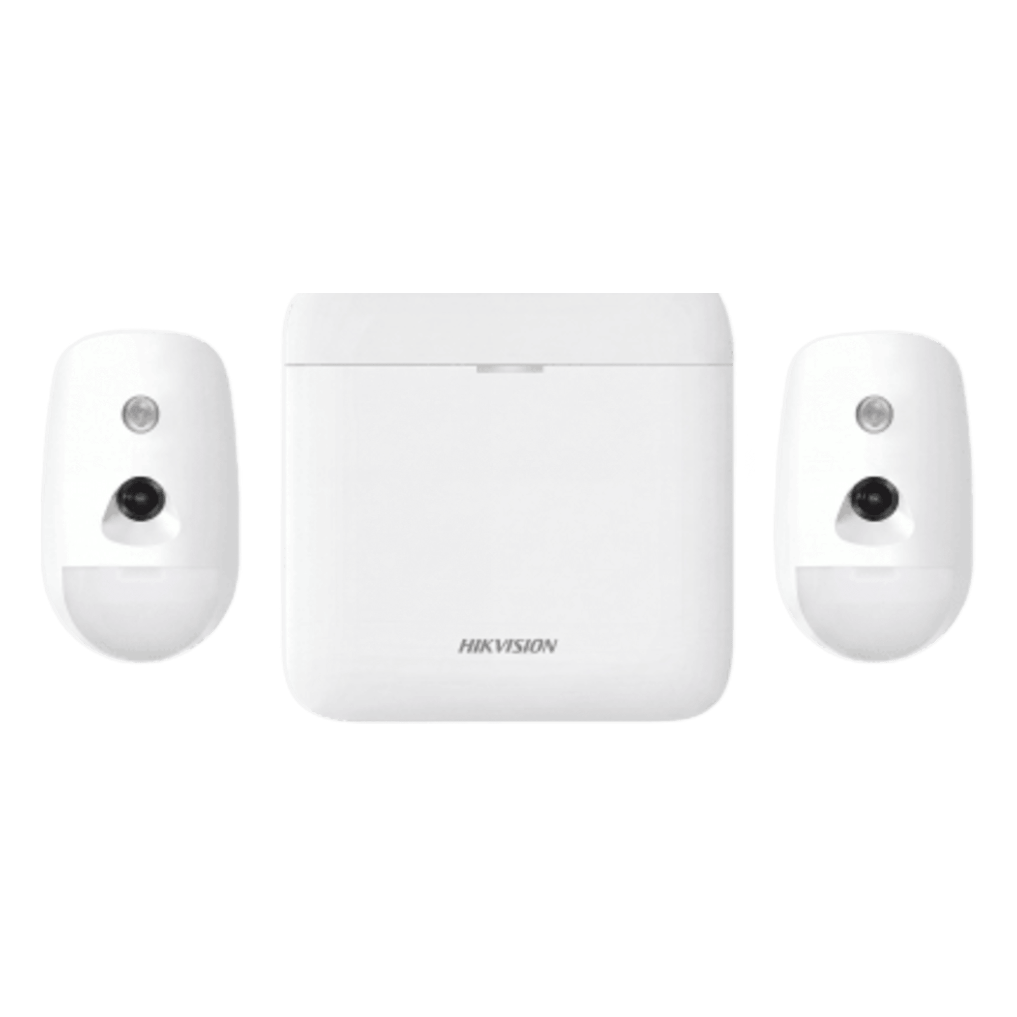 (AX PRO) KIT de Alarma AX PRO 96 Zonas / Incluye: 1 Hub 96 Zonas con GSM y Batería de Respaldo / 2 Detectores de Movimiento con Cámara (PIRCAM) / Compatible con Hik-Connect P2P — HIKVISION · SKU AX-PRO-KIT-96-PIR-CAM
