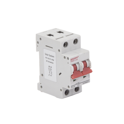 Protección Térmica/ Interruptor 2P, 32A, Corriente Directa 800 Vcc para Aplicación Fotovoltaica Montaje Riel DIN