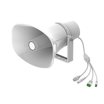 Altavoz SIP IP para Voceo y Paging / 2 Líneas SIP / Potencia 30W / IP66 Exterior / Alimentación PoE / Compatible con Conmutadores SIP / Montaje en Pared