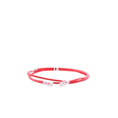 Cable de Parcheo UTP Cat6A, CM/LSZH, Diámetro Reducido (28AWG), Color Rojo, 1.52 Metros (5 Pies)