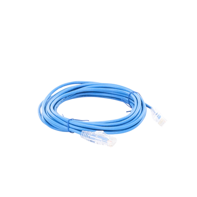 Cable de Parcheo Slim UTP Cat6A - 3 Metros (9.84 Pies) Azul, Diámetro Reducido (28 AWG)