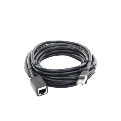 Cable de Extensión Cat6 RJ45 F/UTP / Macho a Hembra / 5 Metros (16.40 Pies) / Método de Conexión 568B / Velocidad de Transmisión 1000Mbps / Ancho de Banda del Canal 250MHz / Caja de Cobre / Negro