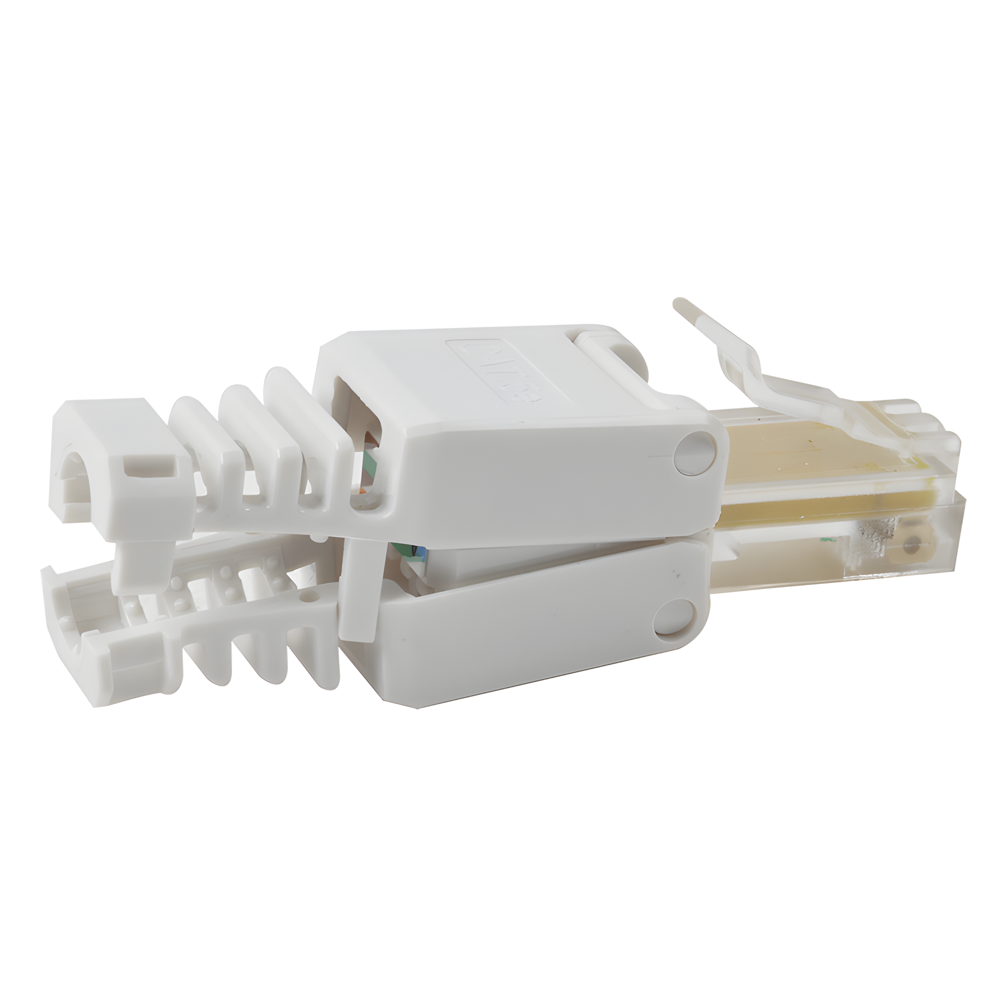 Plug de Campo RJ45 / Cat5e y Cat6 / Sin Herramientas / 1000 VCC / T-568A/B / Policarbonato