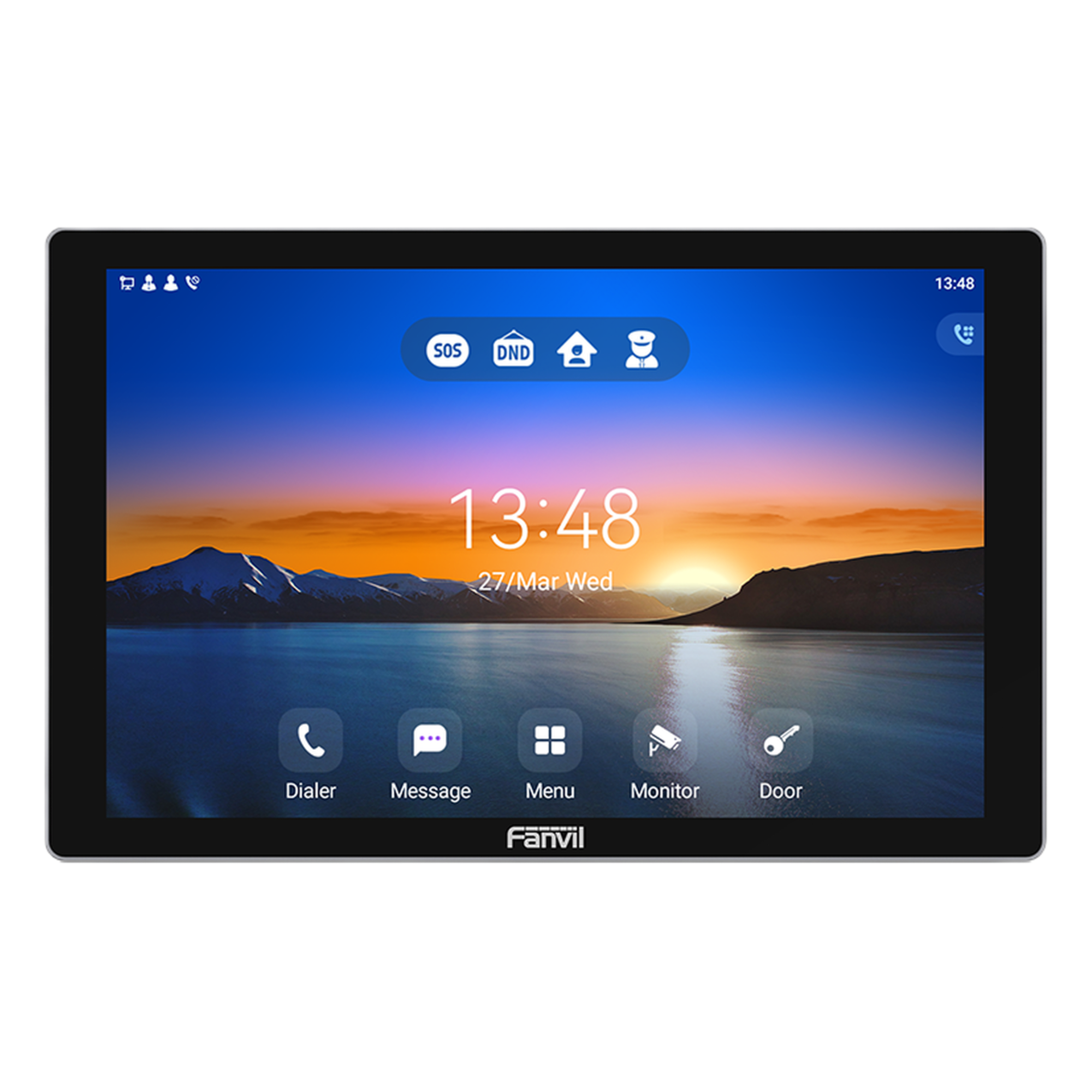 Monitor Audio/Video IP/SIP para interior, Wi-Fi, pantalla táctil de 10.1", Apertura remota — FANVIL · SKU I507W