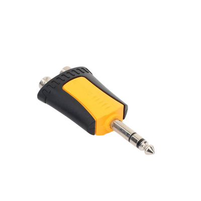Conector Estéreo | 1/4in - 2 x RCA hembra | Adaptador de Carcasa de Plastico |