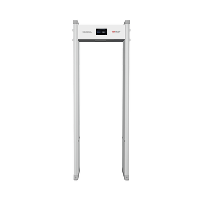 Arco Detector de Metales de 18 Zonas con Pantalla LCD de 7" / Conteo de personas y Alarmas / Ajuste de Sensibilidad e Interferencias — HIKVISION · SKU ISD-SMG1118L