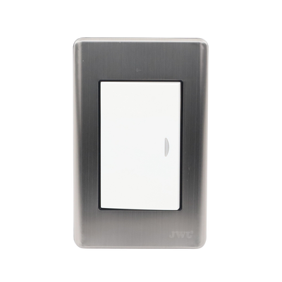 Apagador Sencillo de 10 A 127 V CA ~ 60 Hz / Placa de Acero.