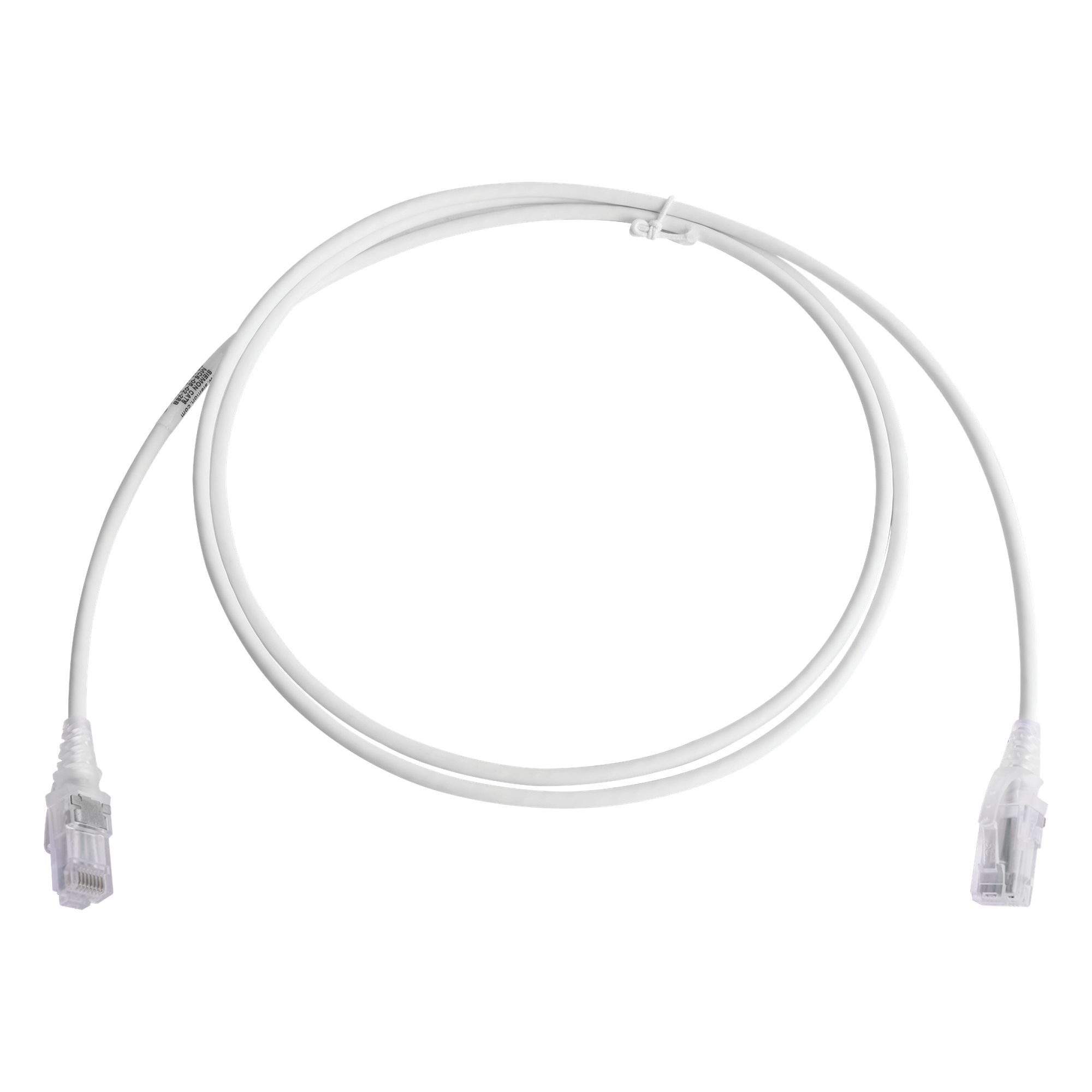 Patch Cord MC6 Modular Cat6 UTP, CM/LS0H, 1.52 Metros (5 Pies), Color Blanco, Diámetro Reducido (28AWG) — SIEMON · SKU MC6-05-0228