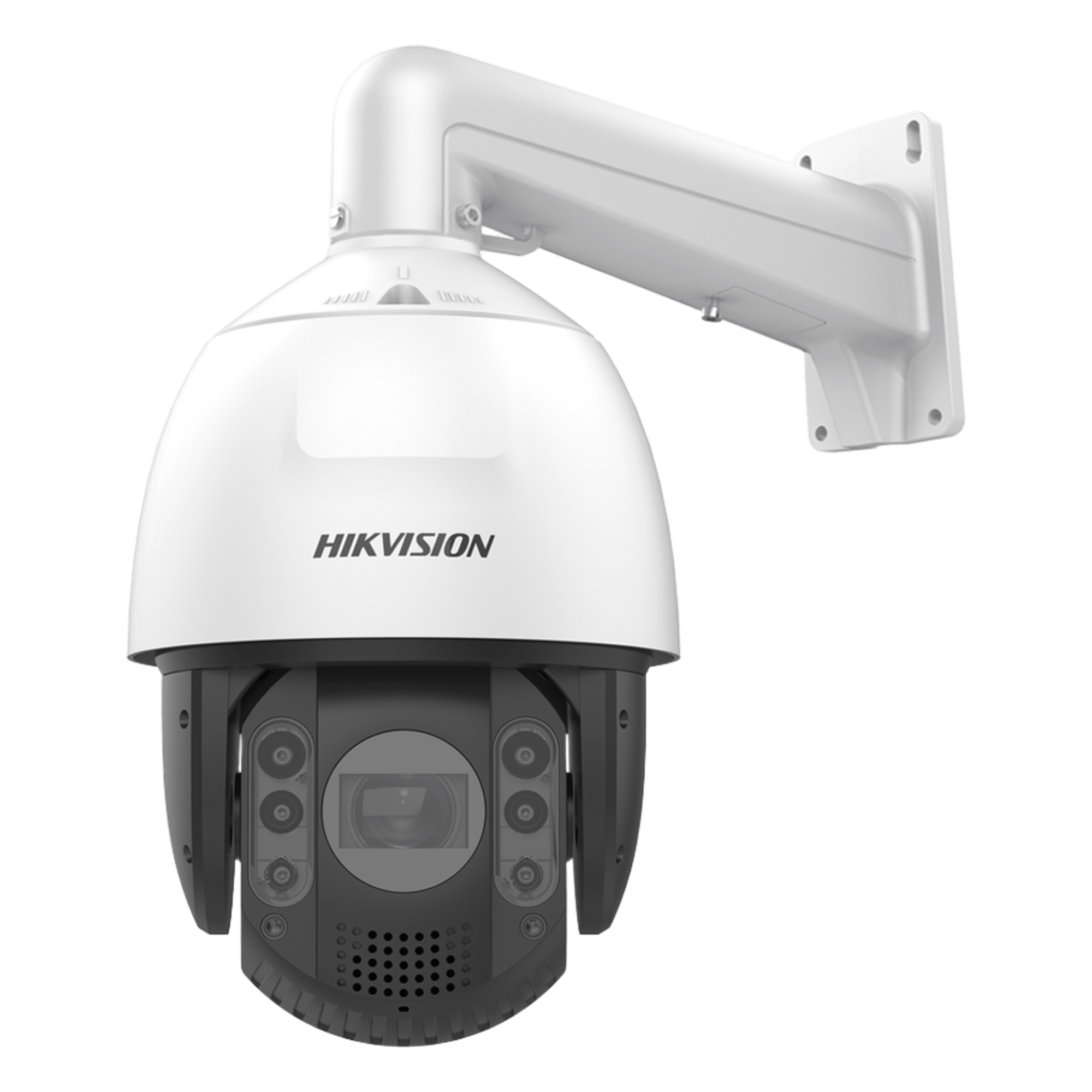 Domo PTZ IP / 8 Megapixel / Zoom Óptico 25X / IR 200 m (656.2 ft) / AcuSense / Alerta Audible y Luz Estroboscópica / IP66 / IK10 / Hi-PoE — HIKVISION · SKU DS-2DE7A825IW-AEB(T5)