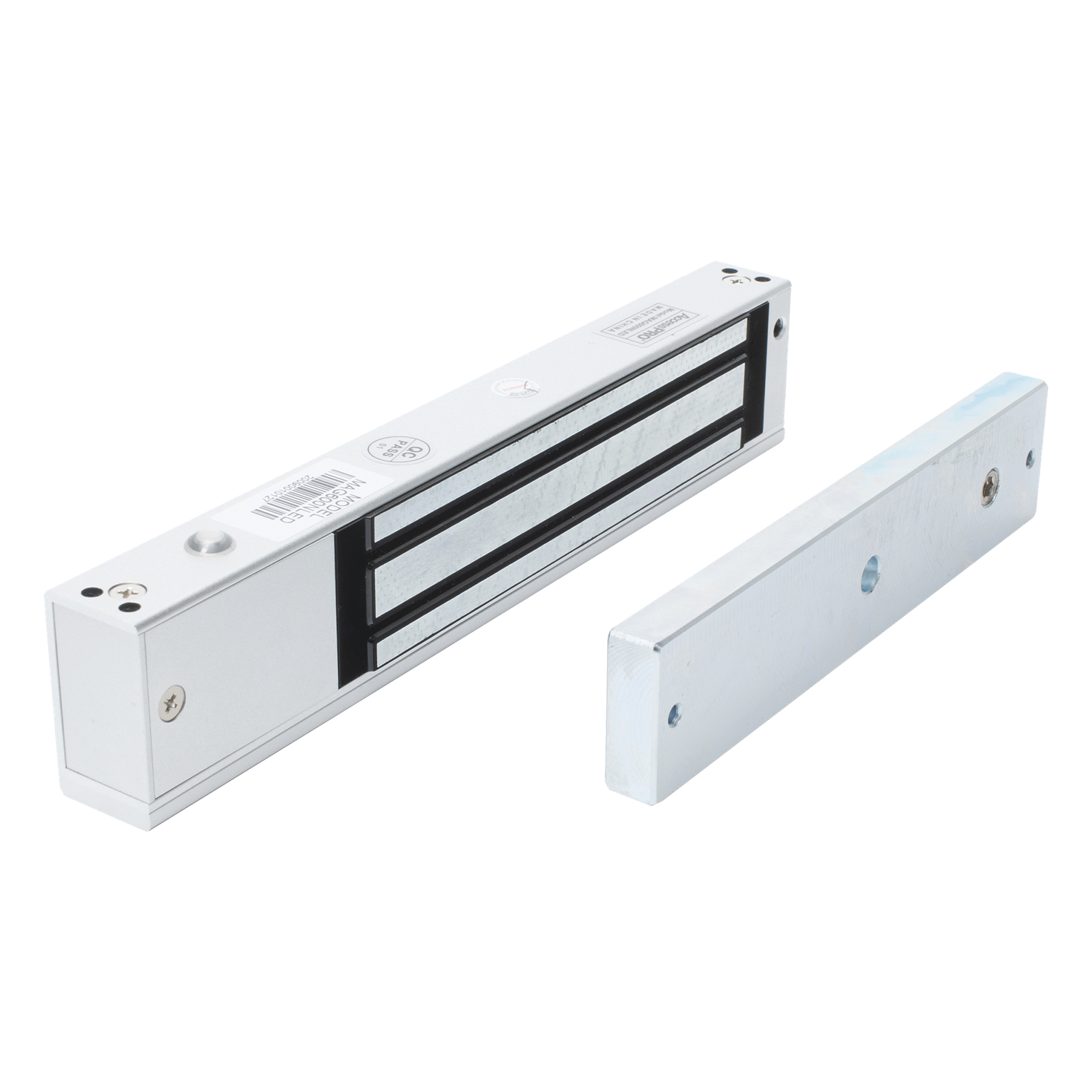 Chapa Magnética de 600 lbs con LED Ultra-brillante, Sensor de Estado de Placa y Sin Magnetismo Residual — ACCESSPRO · SKU MAG600NLED