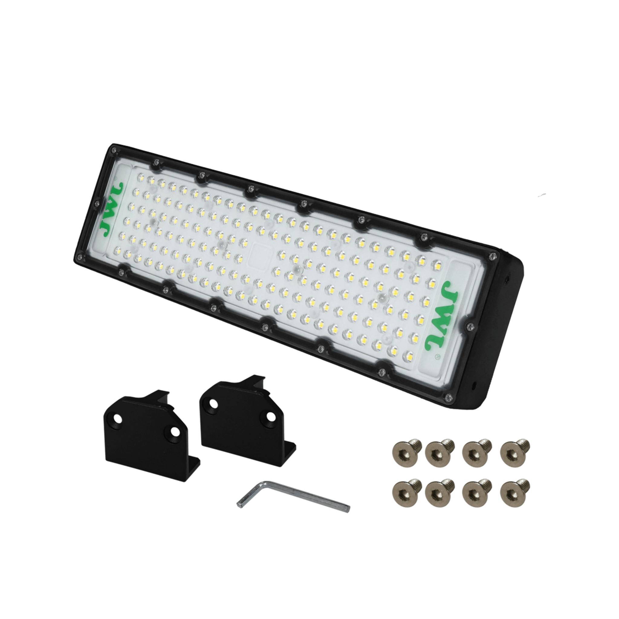 Reflector LED 100 W /350 x 100 mm / 85 - 265 Vca~ 50/60Hz / TCC 6 500 K / Uso en exterior.