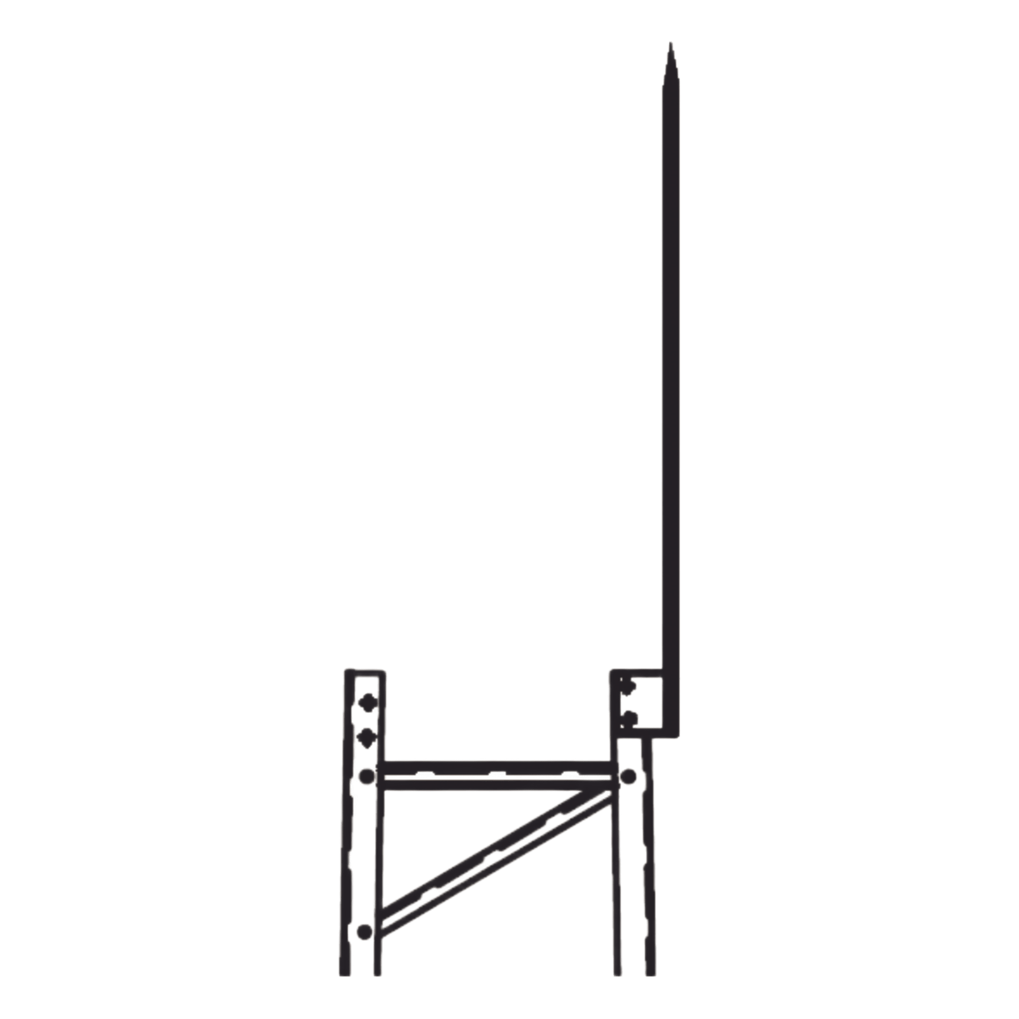 Punta Pararrayo Maciza para Estructura de Torre TITAN. — Trylon · SKU TRY-TLR