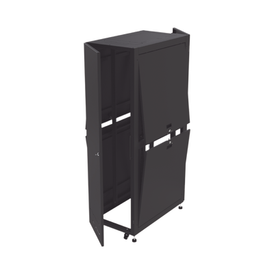 Gabinete para Telecomunicaciones Rack Estándar de 19", 42UR, 600 mm Ancho x 1000 mm Profundidad. Fabricado en Acero, Se envía el Gabinete Armado.