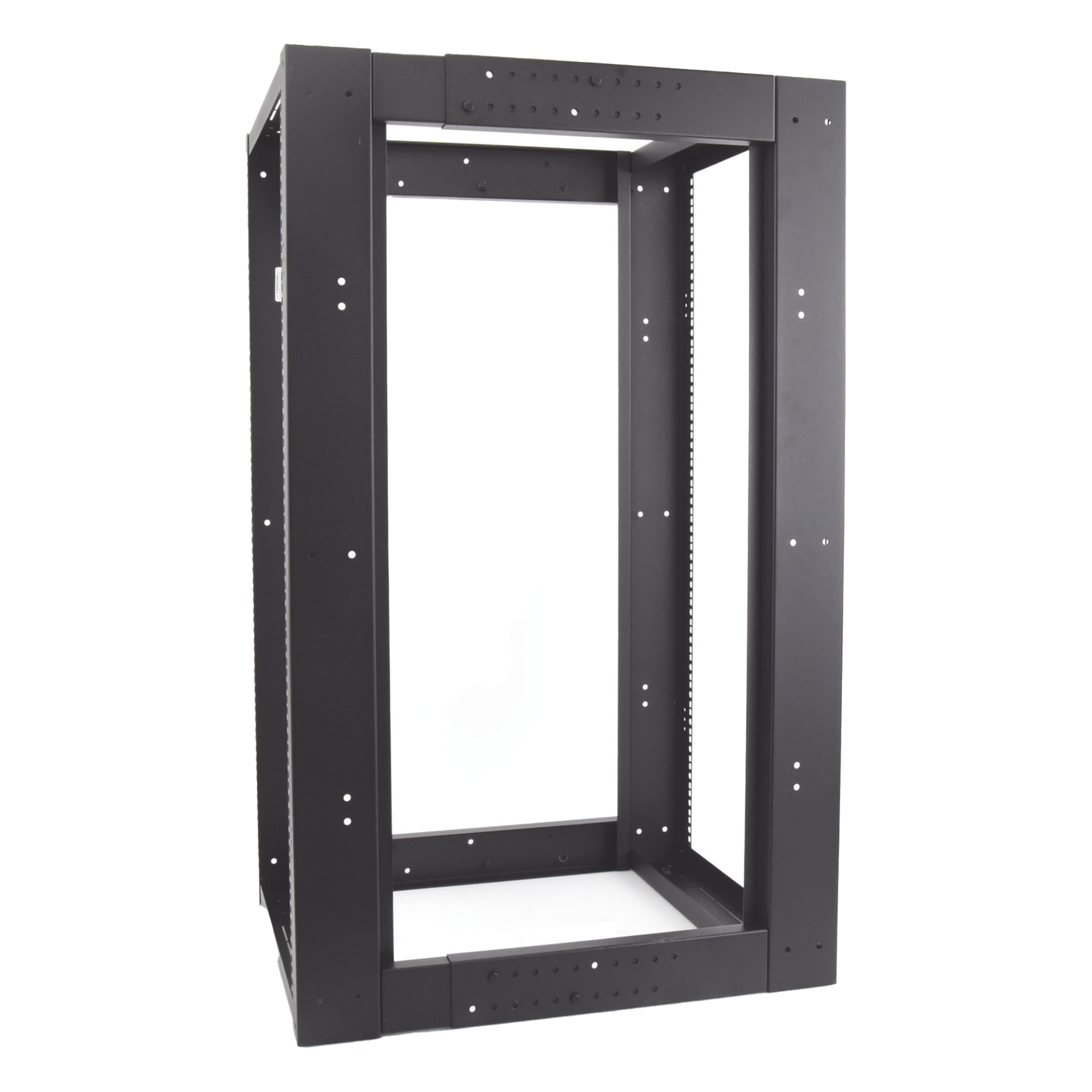 Rack Estándar 19" de 4 Postes, Acero, 24 Unidades, Profundidad Ajustable.