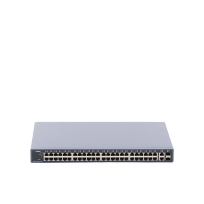 Switch PoE+ / Administrable / 48 Puertos 1000 Mbps PoE+ / 2 Puertos 1000 Mbps Uplink / 2 Puertos SFP / 470 Watts