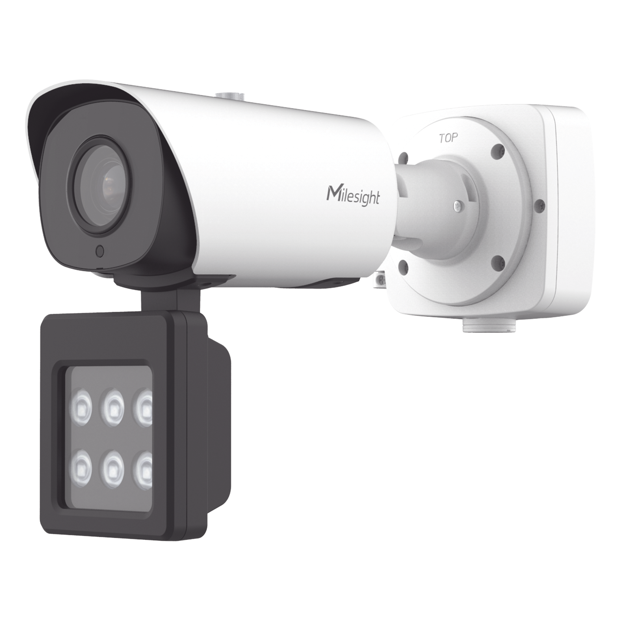 Cámara Bala IP / LPR AI en Tiempo Real / 90 fps / IR/Blanca 70 m (229.7 ft) / Starvis 0.002 Lux / Super WDR 140 dB / IP67 — MILESIGHT · SKU TS4466-X4RWE-W