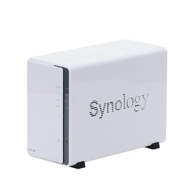 NAS DiskStation DS223j | 2 Bahías | CPU Realtek RTD1619B 1.7 GHz | 1 GB DDR4 | Puerto 1GbE RJ-45 | USB 3.2 Gen 1 | Compatible con HDD y SSD | Synology DSM | RAID 0, 1, JBOD | SMB, AFP, NFS, FTP | Vigilancia IP