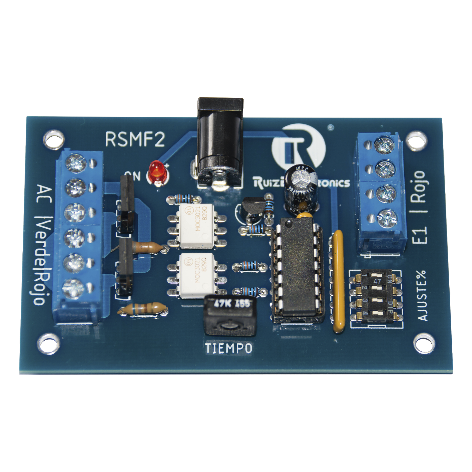 Tarjeta de Control para Semáforos tipo Aduana con opción siempre rojo — Ruiz Electronics · SKU RSMF2R