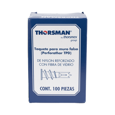 TPD Taquete auto-perforable color blanco (100pzs) (1301-01100)