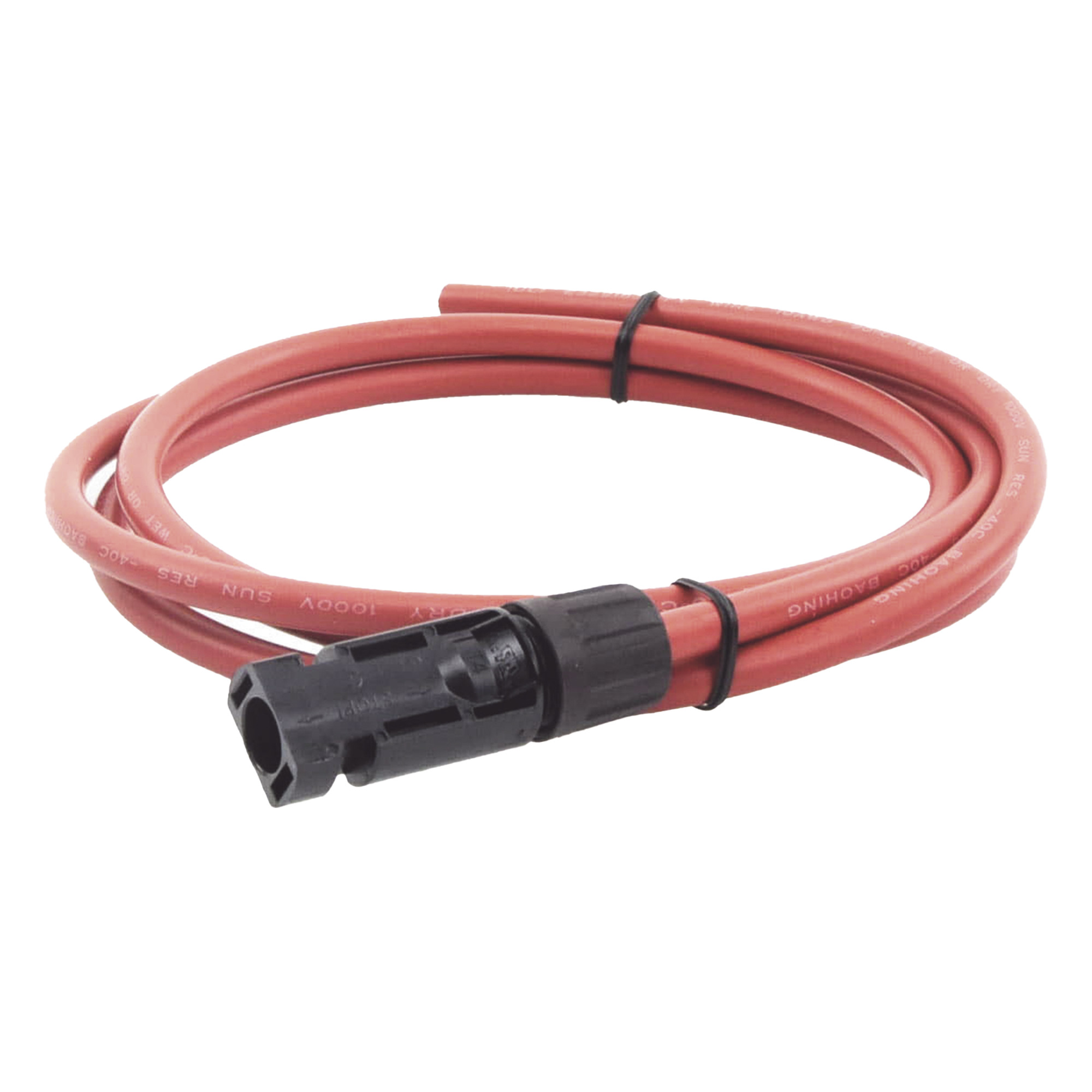 Cable Fotovoltaico, 1.5 m, Rojo, Calibre 10 AWG con Terminal MC4-M en un Extremo — EPCOM POWERLINE · SKU CBL-MC4-1.5R