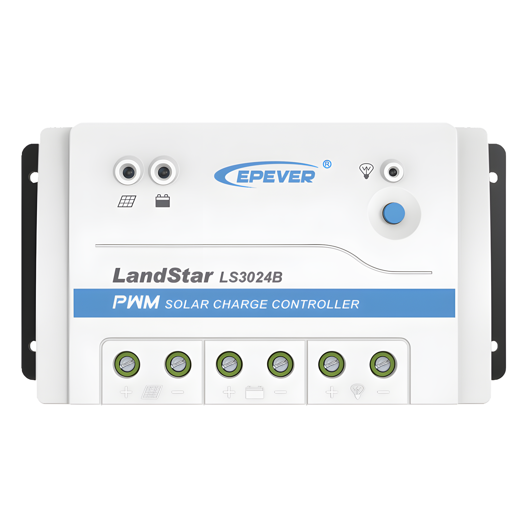 Controlador Solar PWM / 30A / 12/24V / RS-485 / Baterías Gel-AGM-Selladas / Parámetros Configurables — EPEVER · SKU LS-3024-B