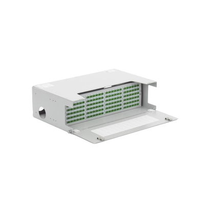 Distribuidor de Fibra Óptica para 144 Empalmes, con 144 Acopladores SC/APC y 144 Pigtails, 19, 5 UR
