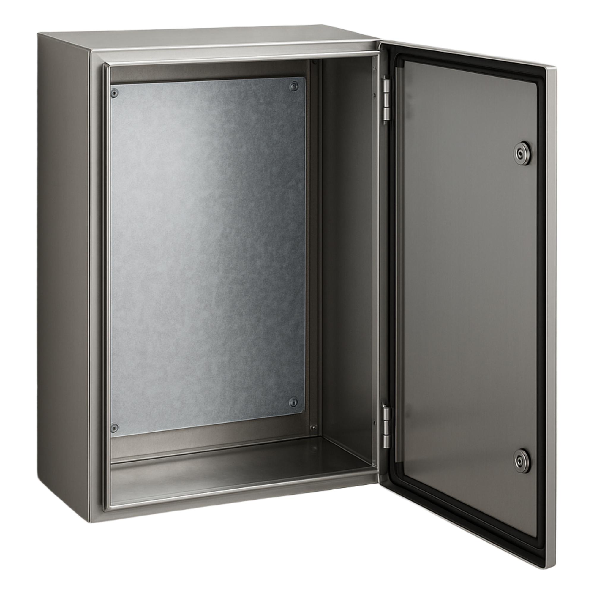 Gabinete de Acero Inoxidable / IP66 / 600x800x300 mm / 23.6x31.5x11.8 in / Carga 50 kg / Placa Galvanizada