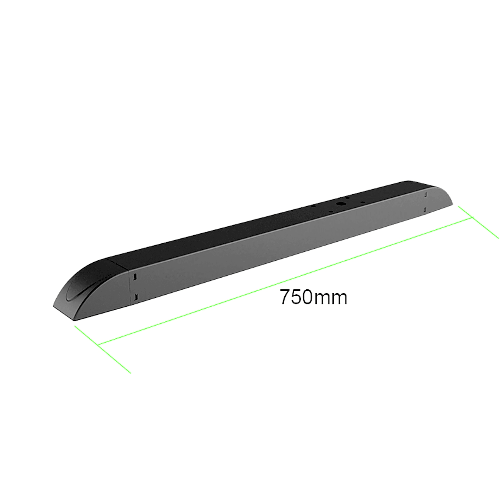 Accesorio - Soporte para Estructura de Piso para Videowall de 75 cm | Longitud total 815.6 mm | Altura 76.2 mm | Profundidad 50 mm | Incluye Herramientas de Montaje | Tornillos M8 | Tapas de Cierre