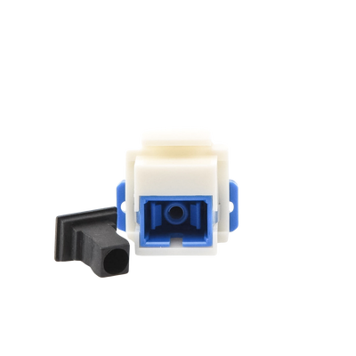 Acoplador Keystone de Fibra Óptica Monomodo SC/PC Simplex a SC/PC Simplex