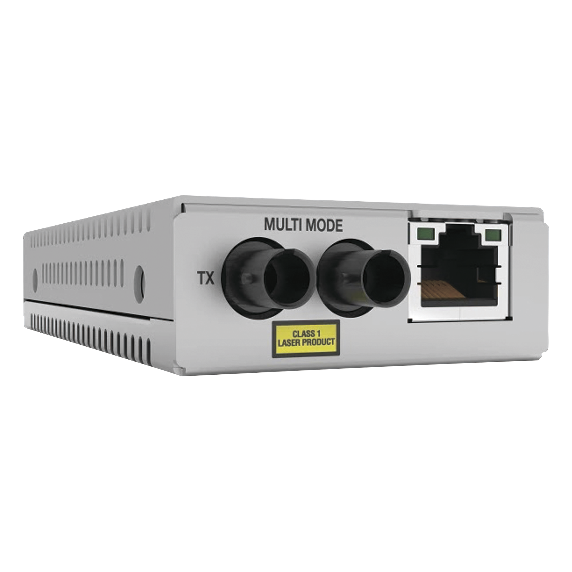 Convertidor de medios Fast Ethernet a fibra óptica, conector ST, multimodo (MMF), distancia hasta 2 km — ALLIED TELESIS · SKU AT-MMC200/ST-960