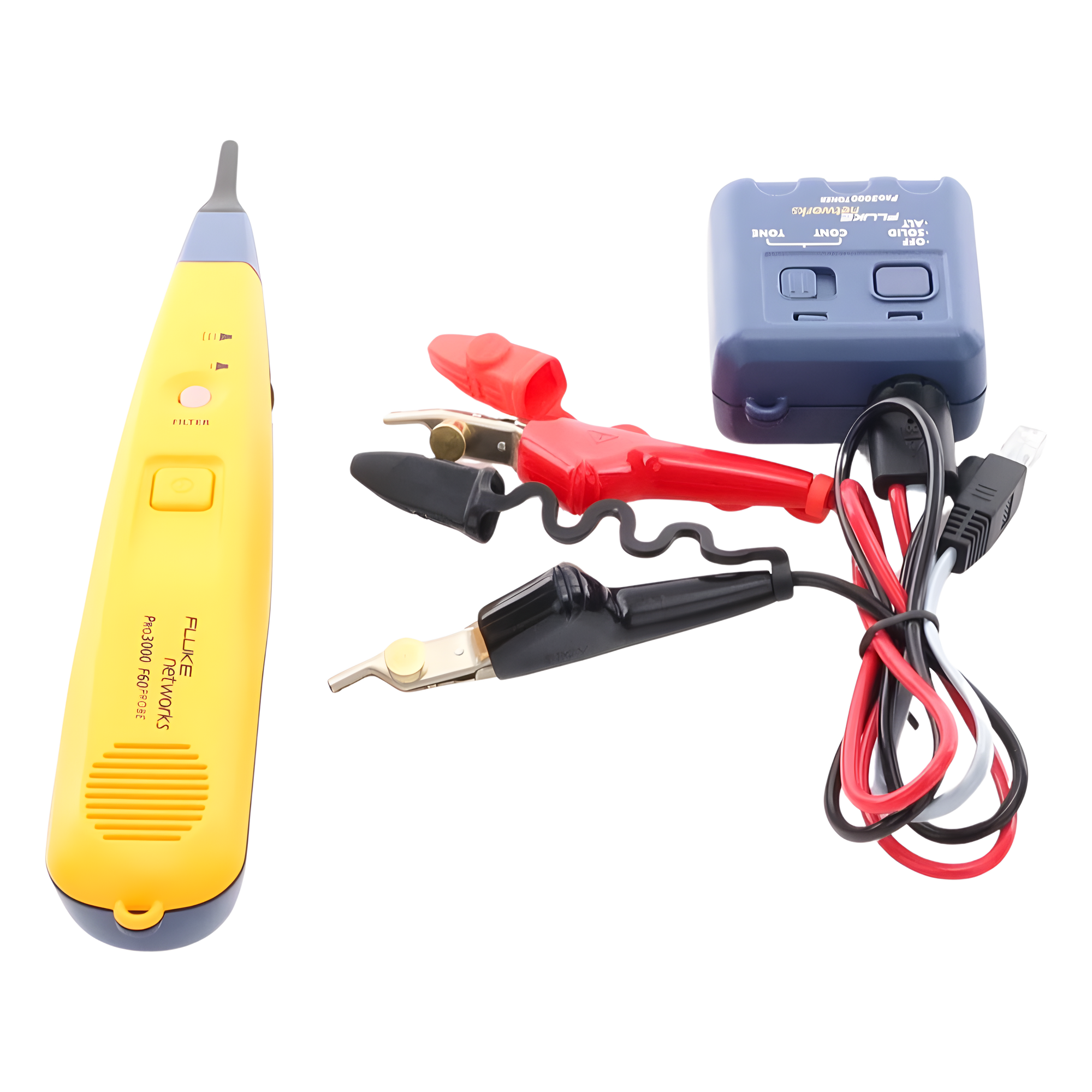 Generador y Sonda (Detector) de Tonos PRO3000, Con Filtrado de Señales a 60Hz, Para Identificación de Señales Analógicas en Cableado Inactivo