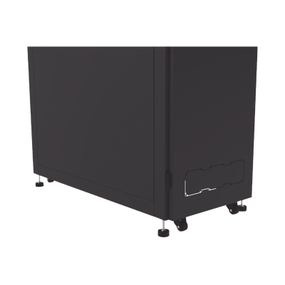 Gabinete Profesional para Telecomunicaciones de 45UR, 1200 mm Profundidad, Incluye 2 Organizadores Verticales de 45 Unidades de Rack, Se envía el Gabinete Armado.