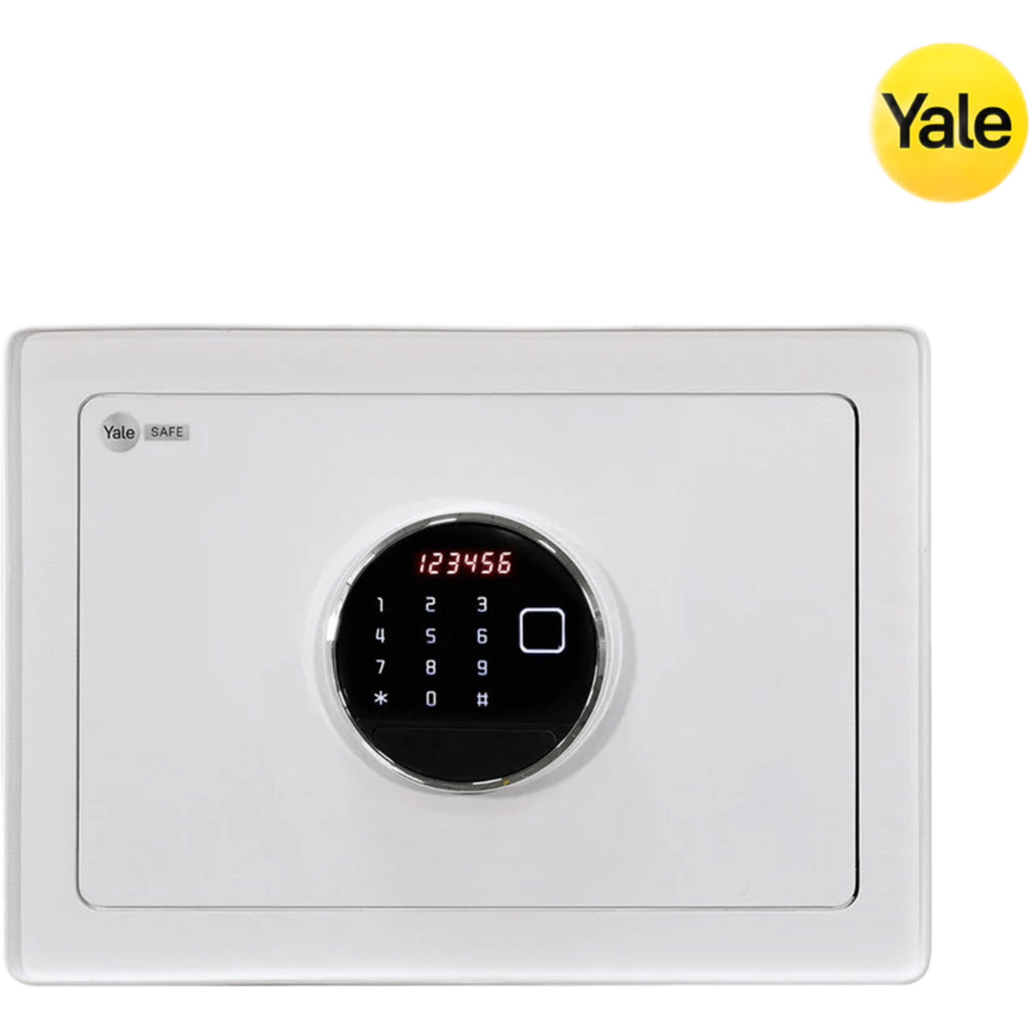 Caja Fuerte Hércules / Apertura Huella Dactilar, Código y Llave de Emergencia / Puerta de Acero 4 mm / 2 Bulones de Acero 20 mm / Pantalla LCD / Alarma de Contraseña Incorrecta / Luz Interna / Estante Desmontable / Incluye Accesorios