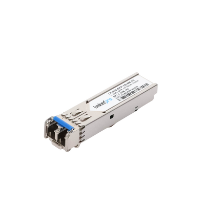 Transceptor Óptico Industrial SFP (Mini-Gbic) / Monomodo 1310 nm / 1.25 Gbps / 1000BASE-LX / Conectores LC/UPC Dúplex / DDM / Hasta 10 km